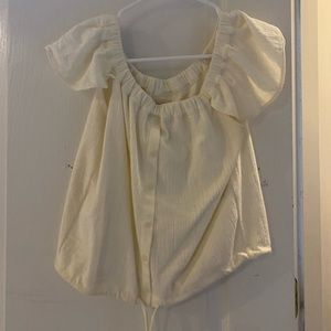 Madewell off the shoulder top, size small